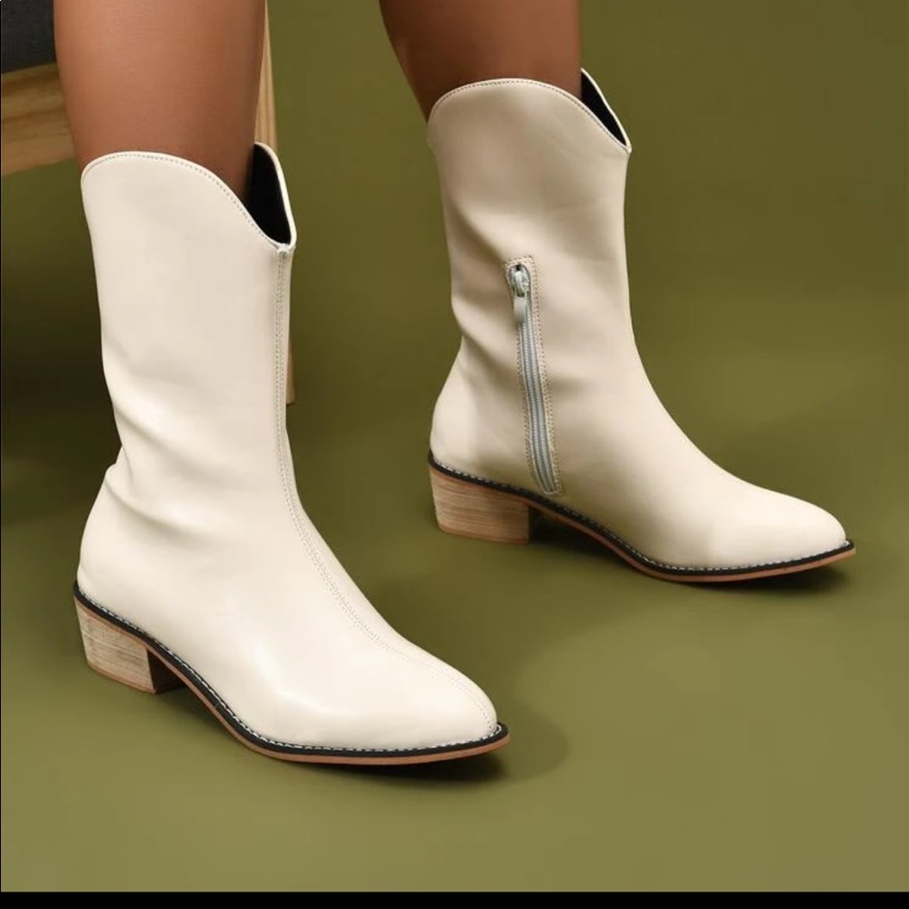 White Cowboy Boots